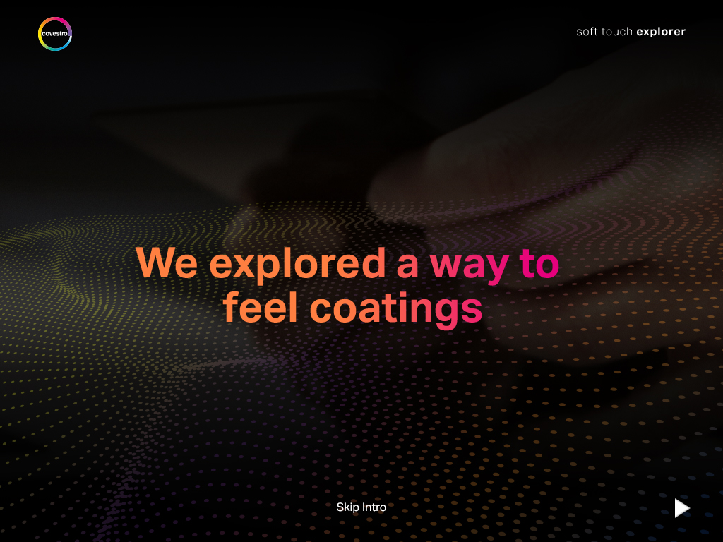 Soft Touch Explorer prototype screen